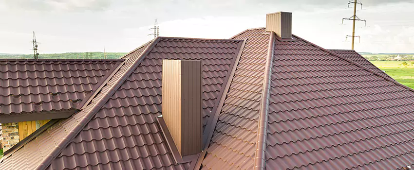 Residential Chimney Flashing Restoration in Reading, MA